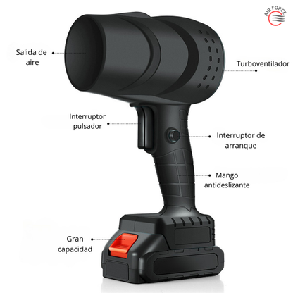Soplador Inalámbrico Air Force + Dos Baterías